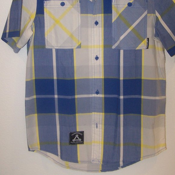 THE HUNDREDS PLAID CASUAL DRESS SHIRT S3556 - Picture 12 of 13